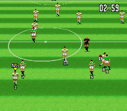 Takeda Nobuhiro no Super League Soccer (Japan) In game screenshot